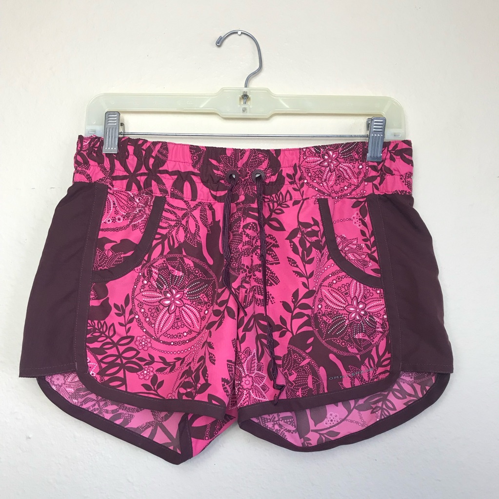 Columbia Pink Printed Shorts - Size Xs